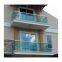 Aluminium U channel base glass railing for balcony