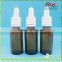 30ml amber glass essential oil bottle with dropper cap