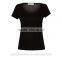 New t shirt design women summer hot selling blank black color women's shirt TS070