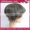 Qingdao Elegant 2015 wholesale website cheap high quality indian hair mens toupees grey