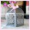 Custom laser cut wedding invitation card flower box favor box /Birthday /wedding candy box /gift box with free ribbon TH-93