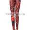 Spandex sublimation women yoga leggings with custom logo