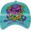 Hong Xiong cotton custom light blue baby caps