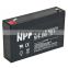 6v8ah Chinese factory npp hot sell rechargeable AGM battery for emergency light