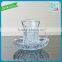 2014 Newest high quality coffee cup with saucer crystal