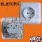 German style flush mounting16A schuko socket outlet (F3010)