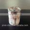 Pearl color mosaic glass bathroom accessory set
