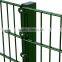 German market powder coated double loop wire fence / twin wire mesh fence ( Manufacturer )
