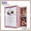 Low Price Customized Design 1 Page pu Leather Menu Cover and Sample Menu Card