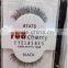 Best selling false strip eyelashes private label human hair red cherry eyelashes wholesale price