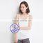Custom fashion design wholesale women's plain white tank top