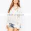 Wholesale 2015 Latest Designs Lace Neck Fashion Blouse For Women