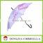 23inch plastic cover automatic straight umbrella with plastic sleeve