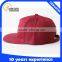 100% cotton red leather patch custom snapback caps in high quality