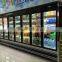 fan cooling upright ice cream/cheese display freezer showcase