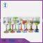 Machine made Colorful Globlet wine glass with thin stem