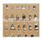 3D Nail Art Decoration Square & Rectangular & Drop Glass Silver Rhinestone Stickers For Manicure Tools