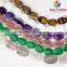 Oval semi precious stone beads