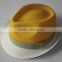 Double color stitching imitation linen hat with one-step modeling technology