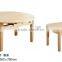 Imported solid scotch pine wood dining round table