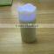 3" cute crater battery operated votive led candles with timer and remote control for party birthday