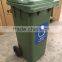 Taiwan Green Waste Can Plastic Waste Bin 120Liter Polyethylene Trash Can