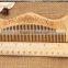 Hot sales promotion gift LOGO engraved hand made wooden comb