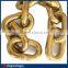 NACM90 Standard Transport Link Chain,US Standard High Strength Link Chains ,Color Zinc Plated Welded Link Chains