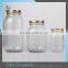 Embossed Scale Large Clear Glass Mason Jars Wholesale Sealing Mason Jar With Metal Lid