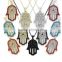 Newest color resin zinc alloy pendant necklace ,lucky hamsa hand chain pendant necklace