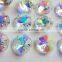 6.28 -8 12 Iridescent AB Asfour Full Lead Crystal 14mm Octagon Beads Shabby Chic Aurora Borealis Prisms