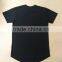 Wholesale mens scoop bottom tall t shirt blank custom extended blank t shirt