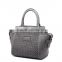 stylish grey color top handle fashion women handbag