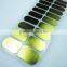 Free sample custom green dotted pattern nail wraps korea metallic nail polish strips waterproof nail art sticker factory