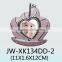 Wholesale cute angela baby birthday picture frames pink color and sliver plating