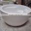 Modern solid surface freestanding round Bathtub,artificial stone freestanding bath tub