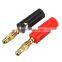 Speaker Cable Amp 4MM Gold Plated Audio Screw Banana Plug Connector
