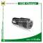 Aluminum Car Charger,12v car battery charger for mobile phone double USB car Charger