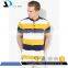 Hot sale customized multicolored striped 200g high quality men polo shirt 100% cotton