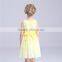 Double chiffon vivi girls clothing spring 2016 with waistbelt