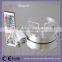 Battery powered 6inch RGBW under bottlewine glass centerpiece LED vase base light