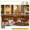 Unique design wooden base extendable dining table with square/round top