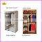 4 layers movable oxford fabric storage cabinet for clothes