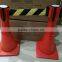 high quality 3 meters road safety yellow retractable traffic cone belt