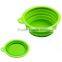 Pet Silicone Travel Feeding Bowl / dog Water Dish Feeder / collapsible silicone bowls