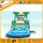 Tropical inflatable castle water slide with pool inflatable bouncer combo A3091