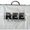 rigid loop handle plasitc bag factory, plastic bag with hanger for clothing