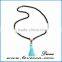 Personalized customized wholesale fashion yellow Tassel Pendant necklace