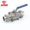 Superior Quality 3pc Union Welding Floating Thread Ball Valve With Handles