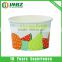 Bowl Type and Single Wall Style frozen yogurt paper cup bowl container lid